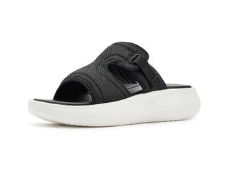 Clarks Solevana Mist Womens Sandals Black : 10 B - Medium, Synthetic
