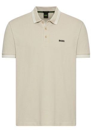 Boss Green by Hugo Boss Poloshirt BOSS GREEN Paddy, Herren, Gr. 5XL, beige (light beige274), Jersey, Obermaterial: 100% Baumwolle, regular fit, hoch geschlossener Ausschnitt,