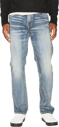Silver Jeans Co Eddie Straight Leg Jeans In Light Wash