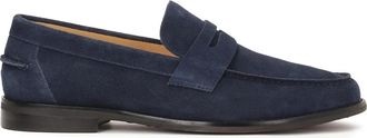 Kazar Marineblauwe su&egrave;de loafers voor heren - Heren - Loafers - Blauw - 42 EU - Su&egrave;de - Schoenen