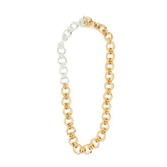 Jil Sander Collar de cadena gruesa bicolor - Accessories - Mujer - Amarillo - ONE SIZE