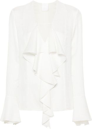 Givenchy Silk Ruffled Blouse