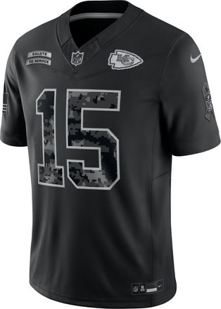 Nike Patrick Mahomes Kansas City Chiefs Salute to Service Nike Mens Dri-FIT NFL Limited Jersey in Black | SSLM00AF3G-G1D