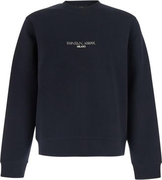 Emporio Armani Blue Regular Logo Sweatshirt