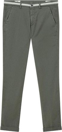 Mason's Slim-Fit Chino - Heren - Slim Fit Broeken - Groen - M - Katoen - Broeken