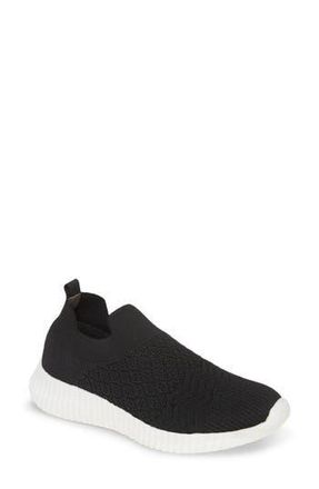 David Tate Tiptop Knit Sneaker in Black Stretch Fabric at Nordstrom Rack, Size 7.5