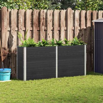 vidaXL Vidaxl - Arriate Elevado De Jard&iacute;n Wpc Gris 200x50x91 Cm