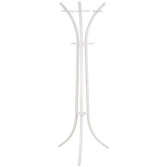 Wanderlust Deco Perchero de metal blanco y 6 ganchos 177x63x51h cm