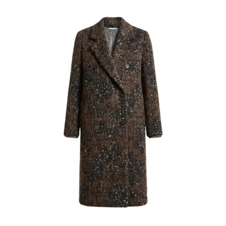 PESERICO Mujer, Abrigos, Marr&oacute;n, Talla: XS
