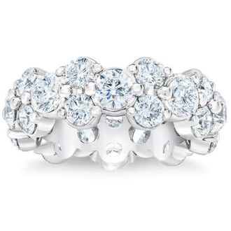 Pompeii3 5 1/2 Ct TW Diamond Eternity Ring 14k Gold Womens Anniversary Band Lab Grown