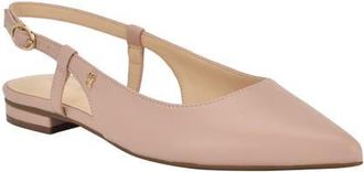 Tommy Hilfiger Vamina Slingback Pointed Toe Flat in Medium Pink at Nordstrom, Size 7.5