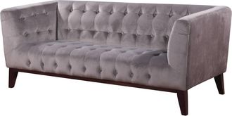 Habitat et Jardin Habitat Et Jardin - Sof&aacute; Terciopelo vanessa - Gris Claro