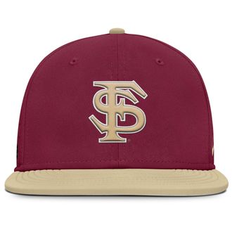 Nike Florida State Seminoles Dugout True Mens Nike Mens Dri-FIT College Fitted Hat in Grey | NC1408DEFTN-FBB
