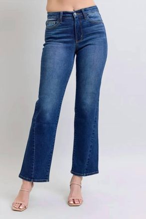 Judy Blue Full Size Side Seam Detail Straight Jeans In Blue