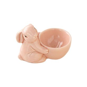 OEM Portahuevos Con Forma De Conejo, De Cer&aacute;mica, Apto Para Su Uso - Rosa
