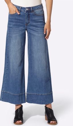 Heine Bequeme Jeans HEINE, Damen, Gr. 34, Normalgr&ouml;ssen, blau, bleached, 95% Baumwolle, 3% Polyester, 2% Elasthan, unifarben, 7/8-L&auml;nge, Jeans Bequeme Jeans