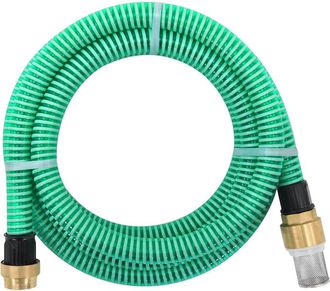 vidaXL Vidaxl - Manguera De Succi&oacute;n Con Conectores De Lat&oacute;n Pvc Verde 29 Mm 10m