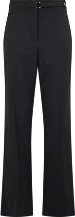 Moorer Rooney High-waisted Trousers with Belt - female - Moorer - Straight Trousers - Black - XS - Trousers