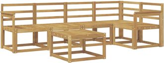 vidaXL Conjunto De Sof&aacute;s De Exterior 6 Uds. Blanco Vidaxl