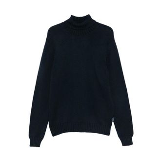 Add Jersey de cuello alto con bordes acanalados - Knitwear - Hombre - Azul - XL