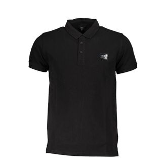 Cavalli Black Cotton Mens Mens Polo