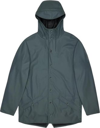Rains Long Jacket W3 - Dames - Regenjassen - Grijs - XL - Polyester - Jassen