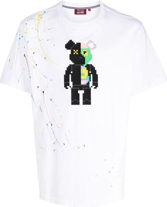 Mostly Heard Rarely Seen 2 Face Bear cotton T-Shirt - men - Cotton - S - White