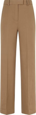 Circolo 1901 Beige Straight Leg Pants with Functional Pockets