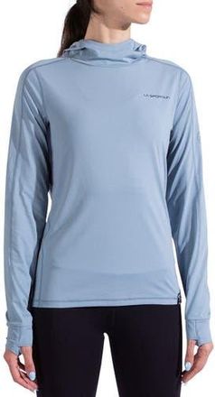 La Sportiva Cloud Shadow Sun Hoodie - Womens in Limestone/night Sky at Nordstrom, Size X-Small