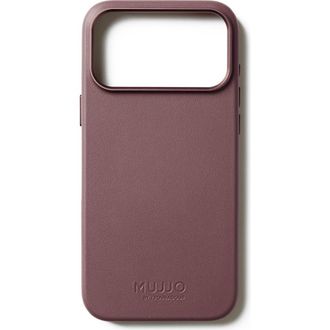 Mujjo Full Leather Case for iPhone 17 Pro Max in Bronze Red at Nordstrom