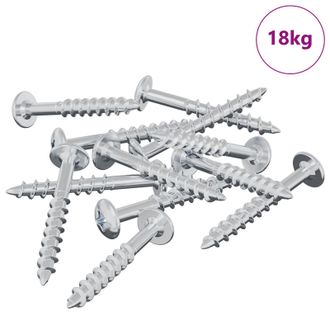 vidaXL Tornillo 7792 Uds. Plateado 9,8 X 35 Mm Hierro Vidaxl