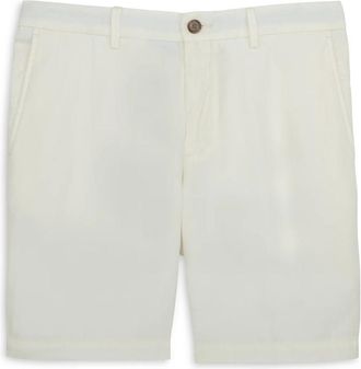 Scott Barber Mens Linen Blend Shorts In Cream