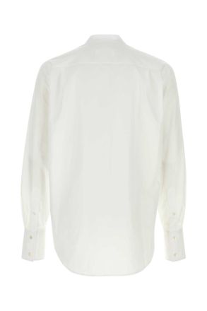 Maison Margiela White Exterior: Cotton Camicie Shirt