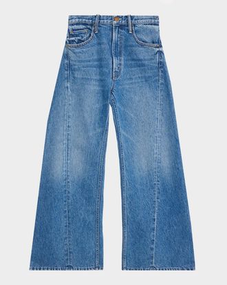 Mother Lil Lemon Twist Wide-Leg Jeans