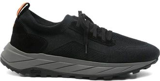 Henderson Black Low-Profile Knitted Trainers