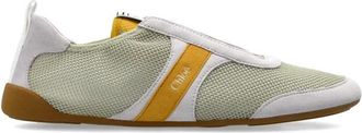 Chlo&eacute; Kick Sneakers - Dames - Sneakers - Groen - 36 EU - Leer - Schoenen