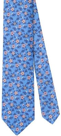 Robert Talbott Robert Flowers Ribbed Silk Best of Class Necktie in Blue at Nordstrom