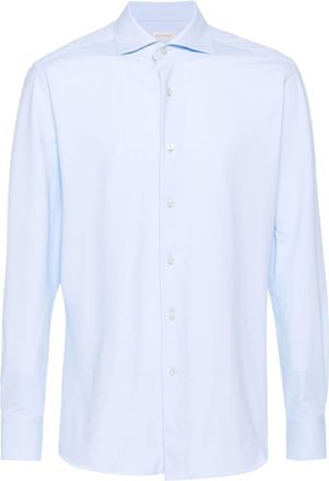 Glanshirt technical fabric shirt - men - Spandex/Elastane/Polyamide - 40 - Blue