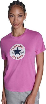 Converse Womens Chuck Taylor All Star Patch T-Shirt in Shocking Orchid at Nordstrom, Size Large