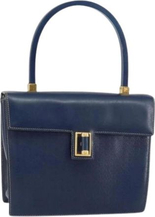 Gucci Pre-owned Handbags, female, Blue, Size: ONE SIZE Pre-owned Vintage Handbag