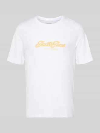 Jack & Jones Jack & Jones Regular Fit T-Shirt mit Logo-Print in Weiss, Gr&ouml;&szlig;e XXL
