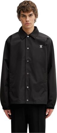 Daily Paper Clothing Alias Dias Coach Jacket - Heren - Zomerjassen - Zwart - XL - Polyester - Jassen