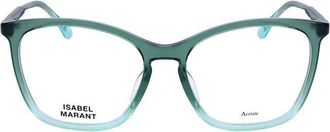 Isabel Marant Ladies Green Rectangular Eyeglass Frames IM 0091/G-1ED-1