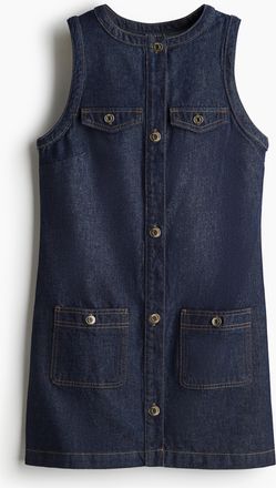 H&M Jeanskleid mit durchgehender Knopfleiste - Blue
