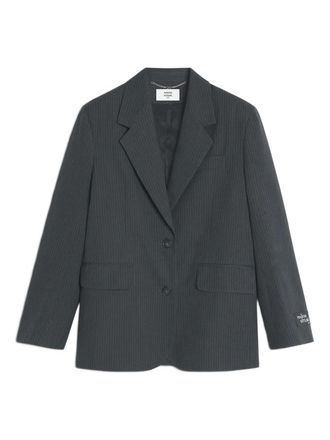 Maison Kitsun&eacute; Giacca gessata - Grigio