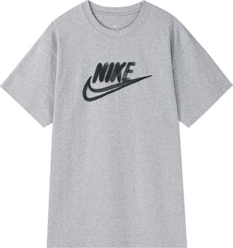 Nike Graffiti Logo Printing Short Sleeve light grey CT6491-902