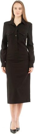 Moschino Midi Jurk - Dames - Casual kleedjes - Zwart - S - Polyester - Kleedjes