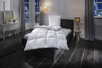 Älgdröm Daunenbettdecke »Lasse, Bettdecke 135x200 cm, 155x220 cm und weitere Grössen« extrawarm Füllung 100Daunen 1 Stk. tlg. Bettdecken, Sommer, Winter, Deck