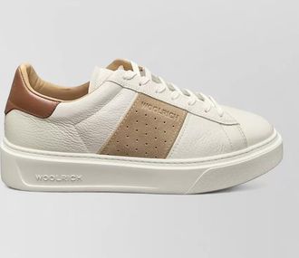 Woolrich suede leather low-top sneakers