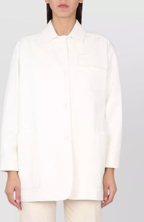 Max Mara long sleeve jacket with collared neck and pockets
